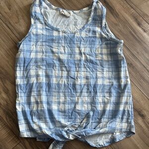 Girls Plaid Top 🩵